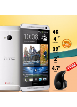 2 in 1 Bundle Offer , HTC One 801R, 32GB, 4G LTE, Gold, Smallest Wireless Invisible Mini In-Ear Bluetooth Earbuds Headsets